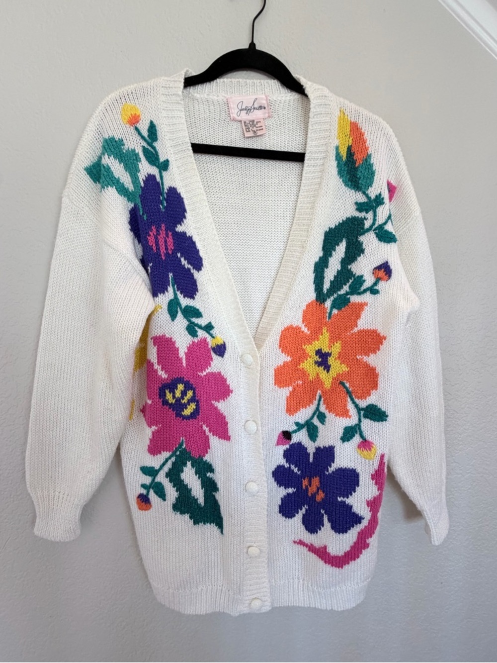 Vintage Jaclyn Smith floral print cardigan